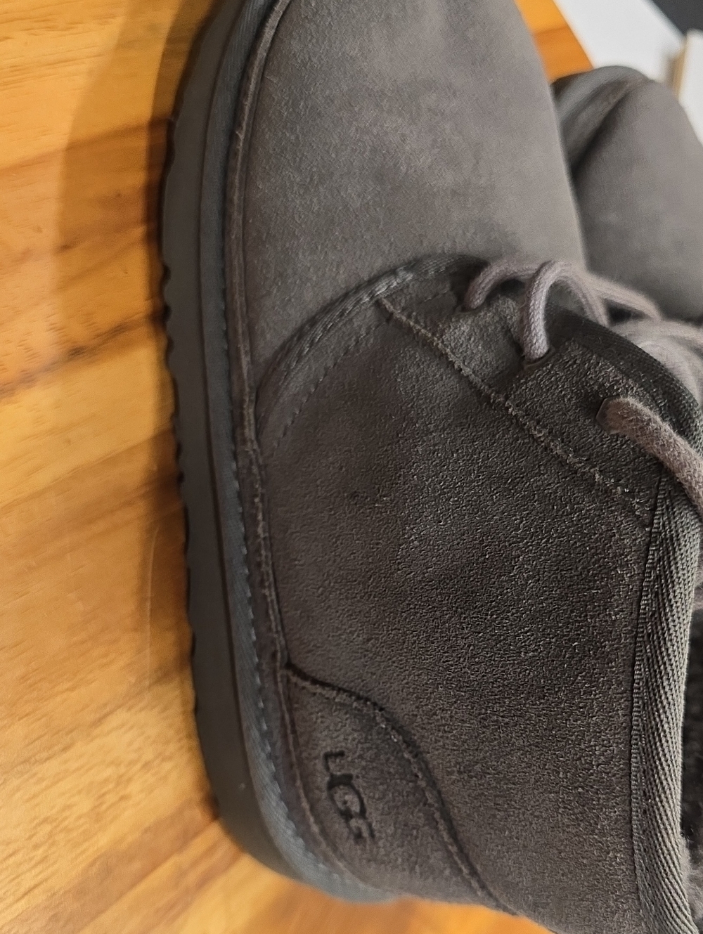 UGG Kids Charcoal Suede Chukka Boots